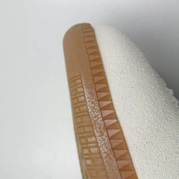 NEW SILENT D Womens Seena Sneakers Hook & Loop Low-Top Suede Toe White - Picture 9 of 9